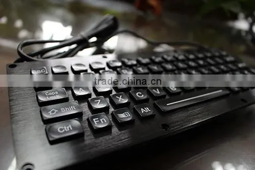Black Titanium Industrial Keyboard Price With Track Ball photo-6