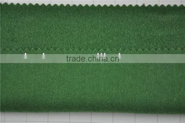 Hot sell high quality wool nylon blend woolen green fleece fabric for coats