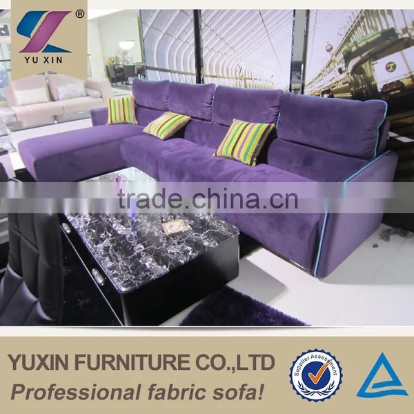 Purple Sectional Comfy Good Living Global Furniture photo-2