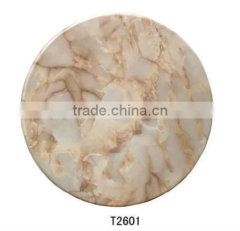 Square Artificial Marble Dining Table Top for Sale T2601 photo-2
