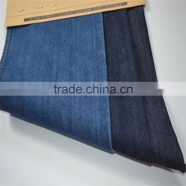 Slub Cotton Spandex Poly Denim Farbic photo-4