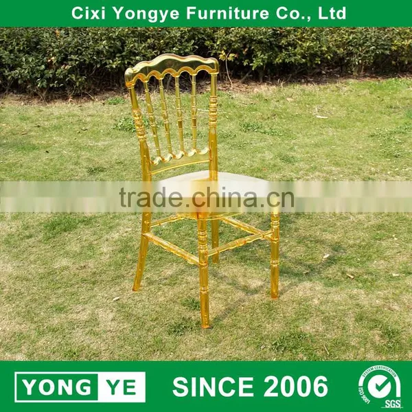 Acrylic Amber Resin Napoleon Chair Restaurant Dining Chair
