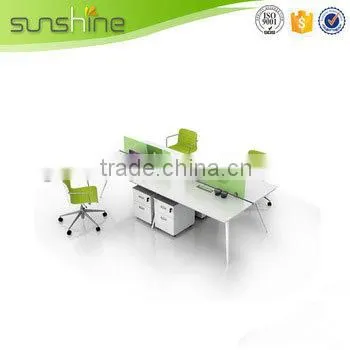 China Wholesale Open Space Office Workstation Office Laminated Partition Wall photo-4