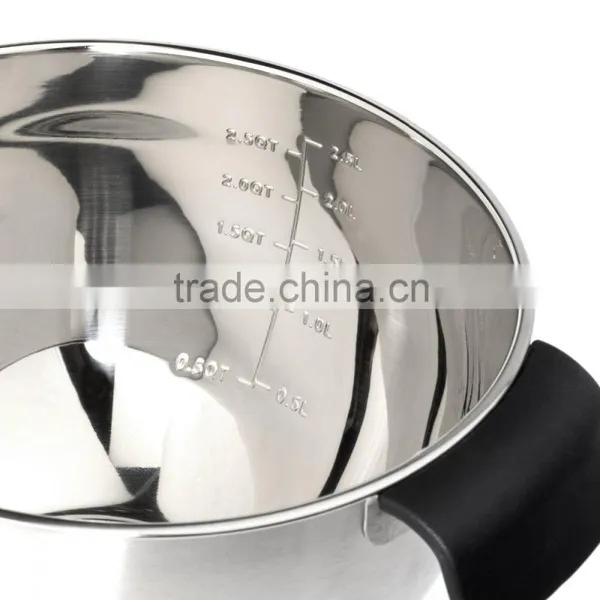 Salad Bowl,Stainless Steel Mixing Bowls With Handle & Spout photo-3