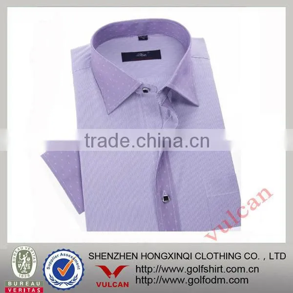 Straight solid color mens business shirts
