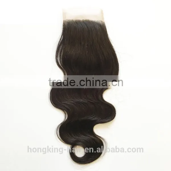 Brazilian Virgin Hair 4x4 Cheap Silk Base Closure,Free/Middle/3 Part Silk Base Closures photo-6