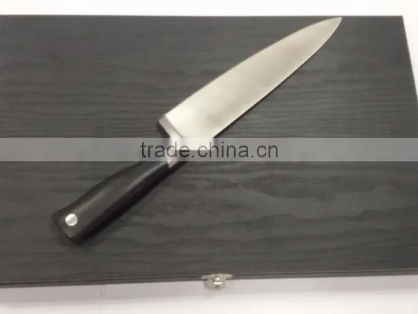 High-grade Wooden Box Packaging Six Sets of Stainless Steel Chef Knife Fruit Knife photo-3