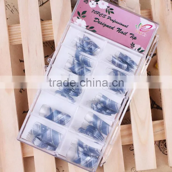 New Products Glitter Blue Airbrush False Nail DIY Artificial Nails photo-2