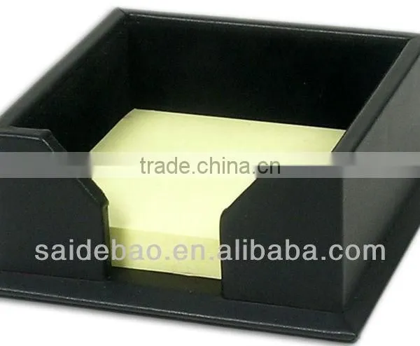 Leather/PU Business Card Box Notepaper Container Notepad Small Paper Box(SDB2286) photo-4