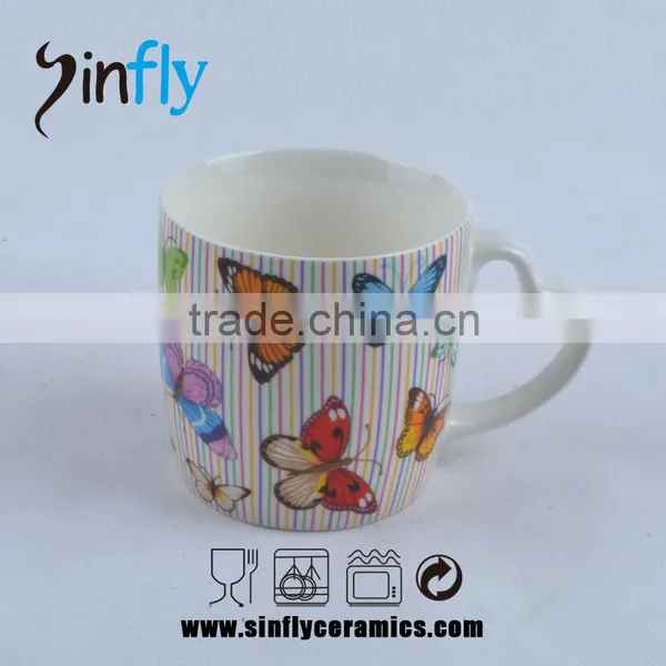 Hot Sale Heart Shaped Handle Ceramic Tea Cup Promotion Cup photo-2