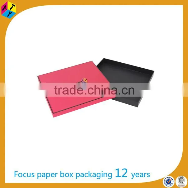 Custom Red Beauty Paper Box Silk Scarf Packaging photo-4
