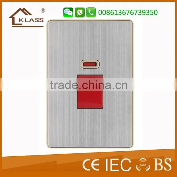 Perfact Ending Double 15A Switch |oem Acceptable Hot Selling Socket| New Design Electric Wall Switch photo-3