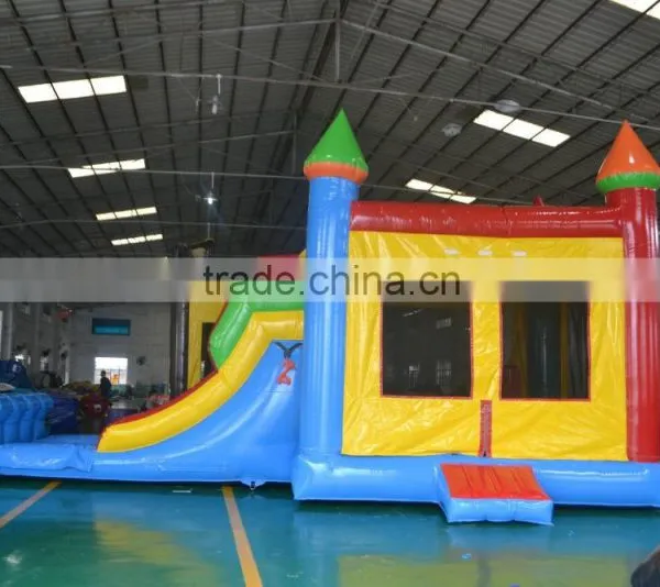 2016 New Design China Sunjoy Inflatable Combo Castle Combo With Slide Multicolorfor Sale Outdoors photo-3