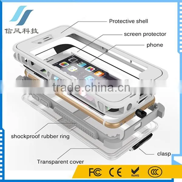 Universal Waterproof Case for Swimming Diving for IPhone 6 6S White 4.7 Inch photo-2