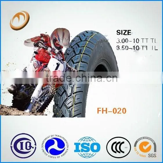 high performance/rubber tyre scooter/electric mobility scooter tire 300-10 scooter tire