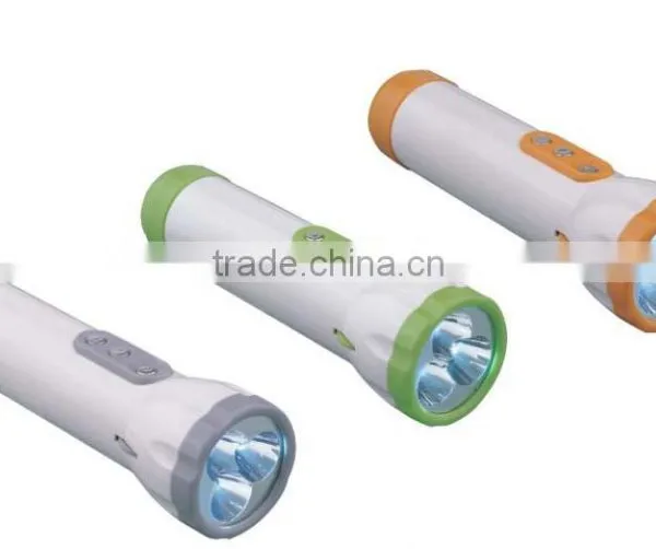 LED Flashlight With FM Radio