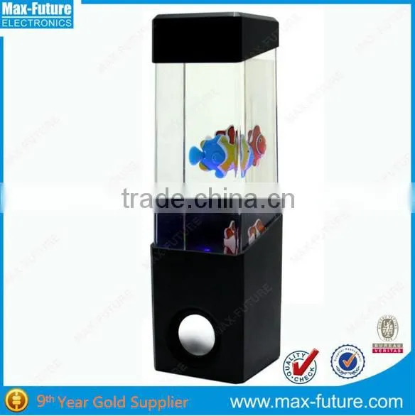 Water Bubble Lamp With Speaker,Water Lamp With Fish Dancing Water Speaker photo-2