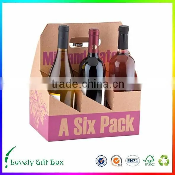 Eco-friendly Custom Cardboard Beverage Packaging Box for Wine photo-2