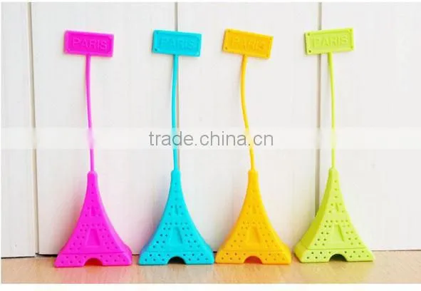 Mini Eiffel Tower Design Infuser Filter Spoon Silione Tea Strainer photo-4