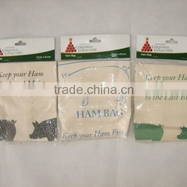 100% Cotton Calico Ham Bag Shopping Bag Promotion Bag photo-6