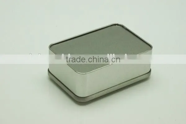 Silver Rectangular Tea Tin Plain/tea Tin photo-4