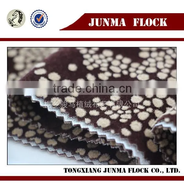 China Textile Cotton Polyester Upholstery Flocking Fabric for Window Curtains photo-4