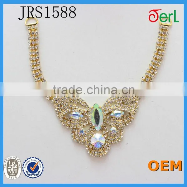 China Supplier Flatback Rhinestones Chain Trimming Shoe Chain Accessories photo-4