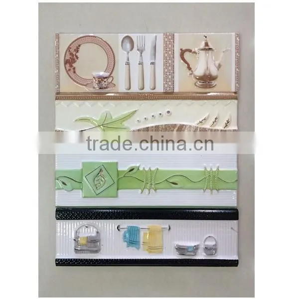 Special Kitchen Design Ceramic Border Tiles 80x300 photo-3