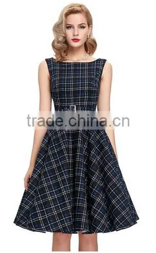 Sleeveless Cotton Vintage Swing Dress photo-4