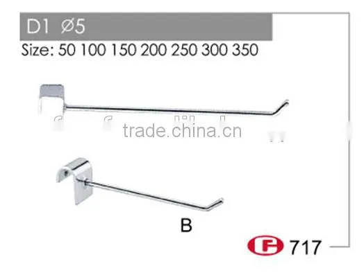 Hotsale Peg Hooks,slatwall Plate Hooks for Supermarket D1 photo-2