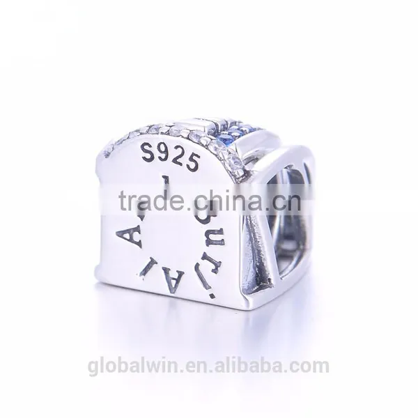 Tourist Season 2016 Unique Building Dubai Burj AI Arab Charm Design Crystal Wholesale Trading Charm X386 photo-4