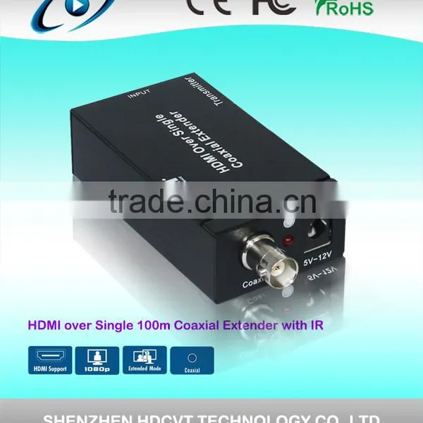 Professional HDMI Extender Over Coaxial Cable With IR Control, 100meters photo-3