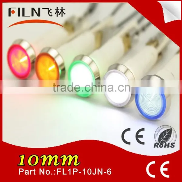 10mm High Brightness Oven Red Bidirectional 12 Volt Led Diode 30windicator Lights Wall Panel