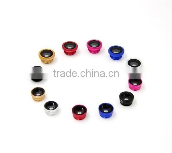 Universal Clip 3 in 1 Lens for Mobile Lens Wide Angle Lens Marco Lens