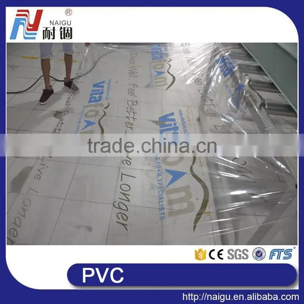 NaiGu Factory Soft Moisture Proof Transparent Mattress Protective Packing Plastic PVC PE Film photo-3