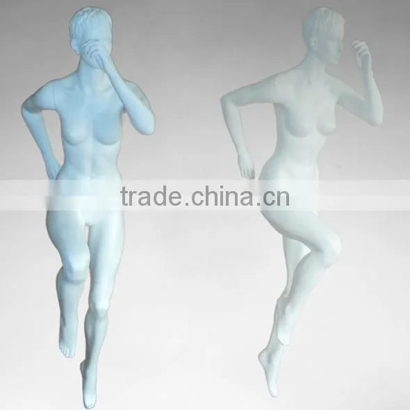 Fashion Fibreglass Running Mannequin Dressmaker Sport Model for Sale photo-4