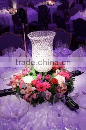 Tall Wedding Table Crystal Centerpiece photo-3