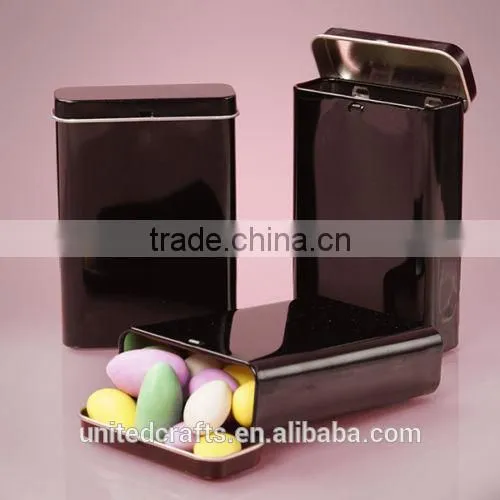 4 Blank Tall Metal Tin(Black) Box Survival Kit Container Storage Travel New photo-3