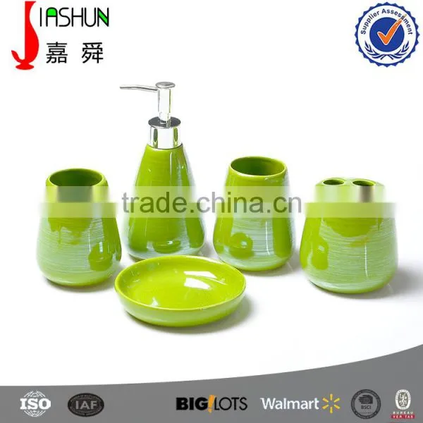 Colorful Pearl Glaze Bathroom Accessories Sets photo-5