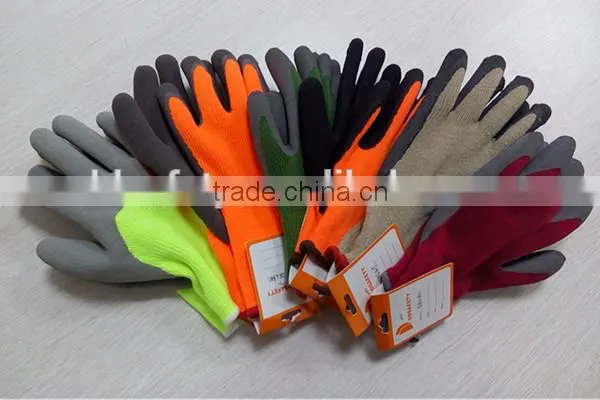 DDSAFETY Cotton Knitted Gloves With Latex Safety Gloves photo-4