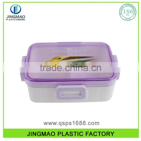 Plastic Rectangular Fresh Preserving Lunch Box With Lock Bento Box photo-2
