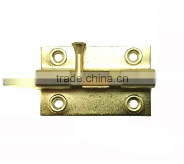 2-1/2" Wholesale Price Barrel Bolt For Wooden Door With Brass Plated photo-2