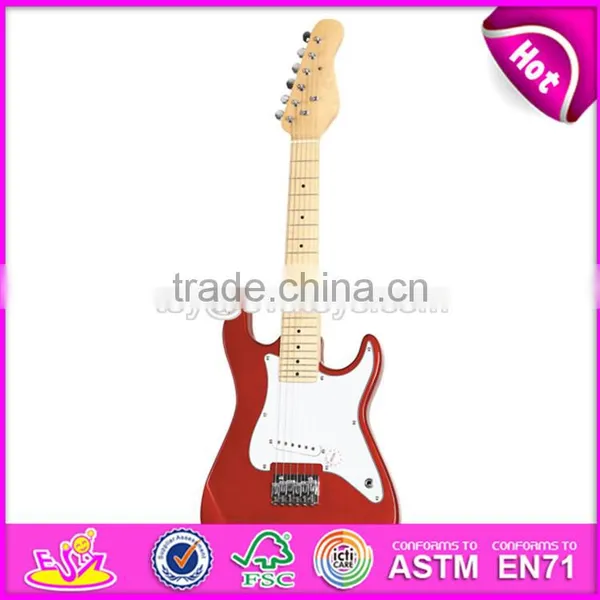 Best Sale Classical Wooden Toy Electric Guitar for Children W07H014-S