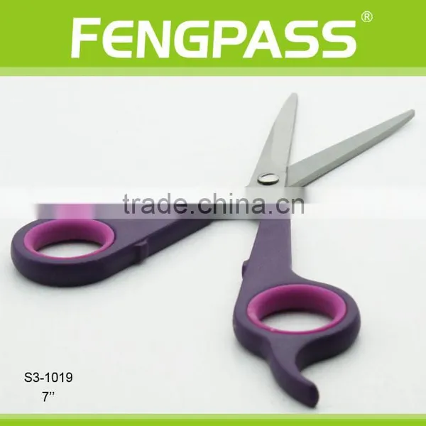 S3-1019 7" Inch 2CR13 Stainless Steel With PP Handle High Quality Luxury Handmade Hair Cutting Shears Barber Scissors photo-3