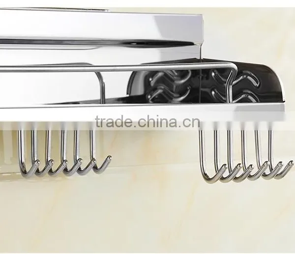 Cheap Oem High End Multi 304 Stainless Steel Wall Mounted Storage Holder Rack as Seen on tv photo-3