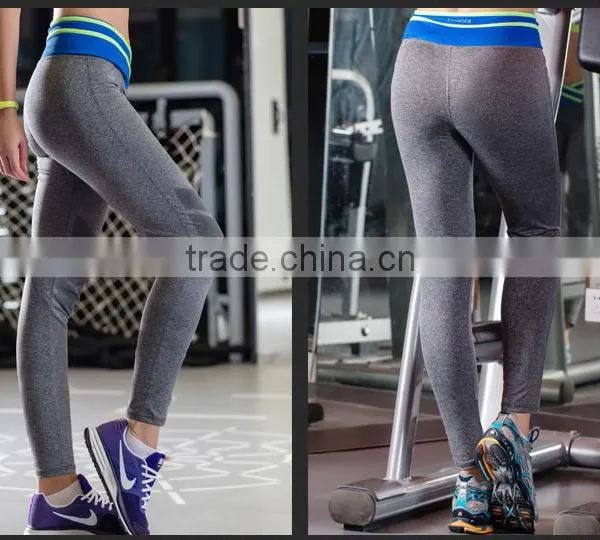 Polyester Spandex Women Workout Leggings, Skinny Women in Tight Spandex Legging, High Spandex Yoga Pants photo-2