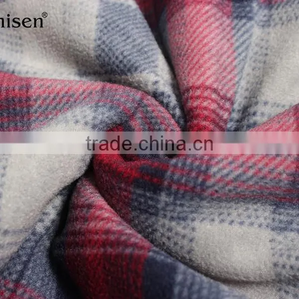 Express Wholesale Hooded Men Fleece Plaids Jacket photo-6