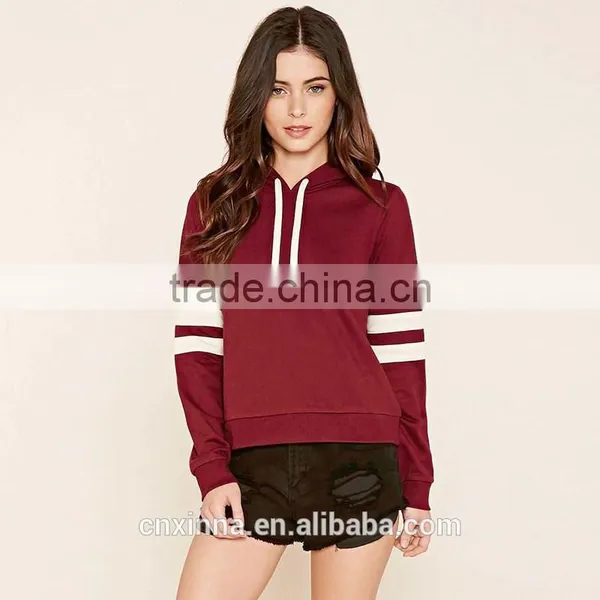 2017 Custom Fashion Wholesale Women Sweatshirt Zip up Hoodie photo-3