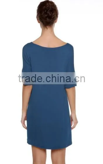 Tops For Women 2016 Fashion Cute & Comfy Loose Fit Short Sleeves Tunic Tops photo-3