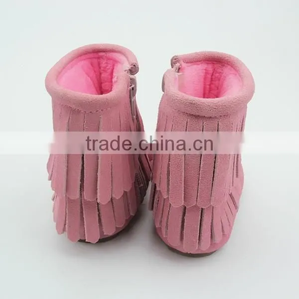 Factory Baby Leather Shoes Baby Winter Boots Moccasin Boots photo-5